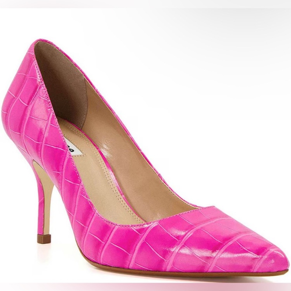 Michael Kors “Alina” Pink Crocodile  Embossed Flex Pumps Women’s Size 9 NWT